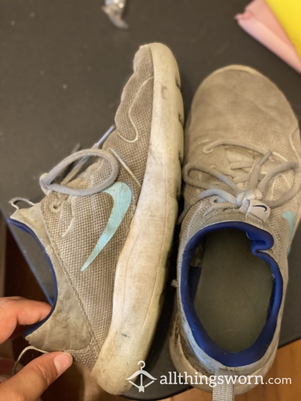 Well Worn Grey/Blue Nikes