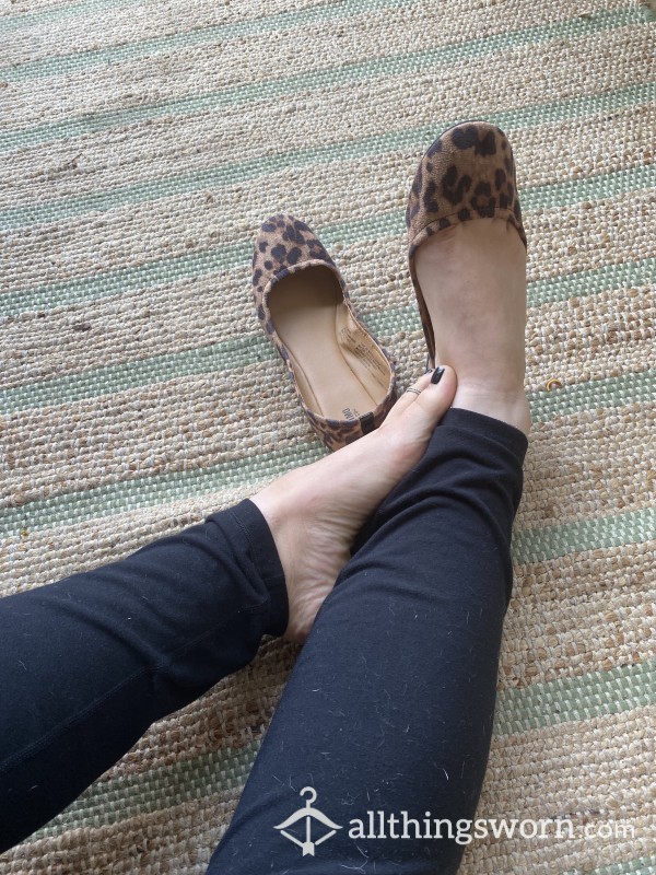 Well Worn Leopard Flats