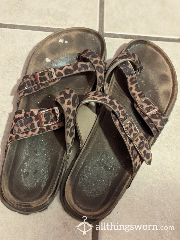 Well Worn Leopard Print Slip-ons