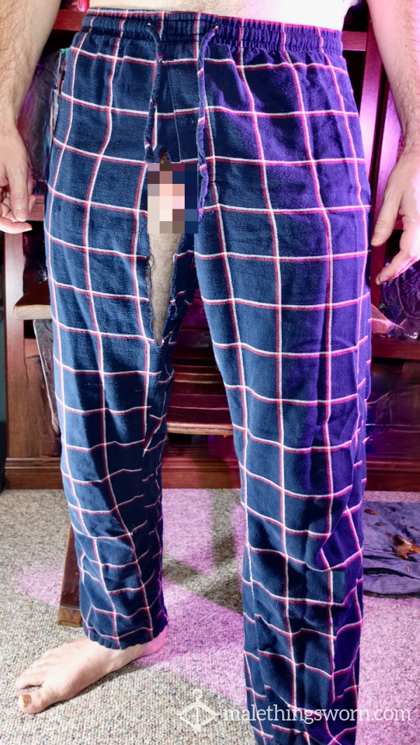 Well Worn Plaid Pajama Pants