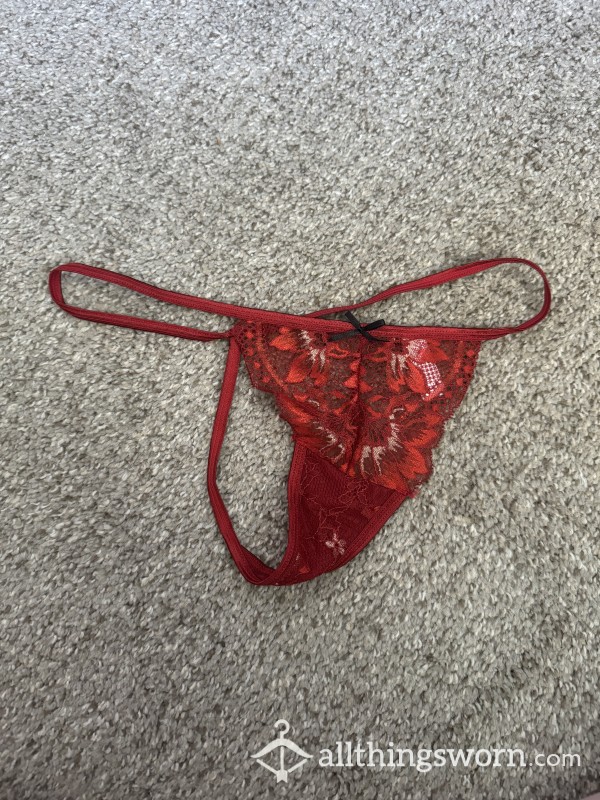 Well-worn S**y Red G-String