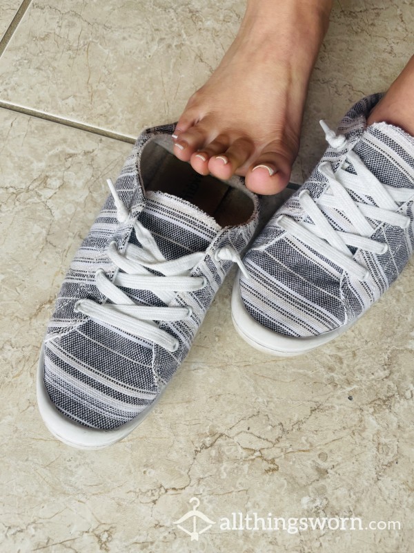 Well Worn Smelly Canvas Flats