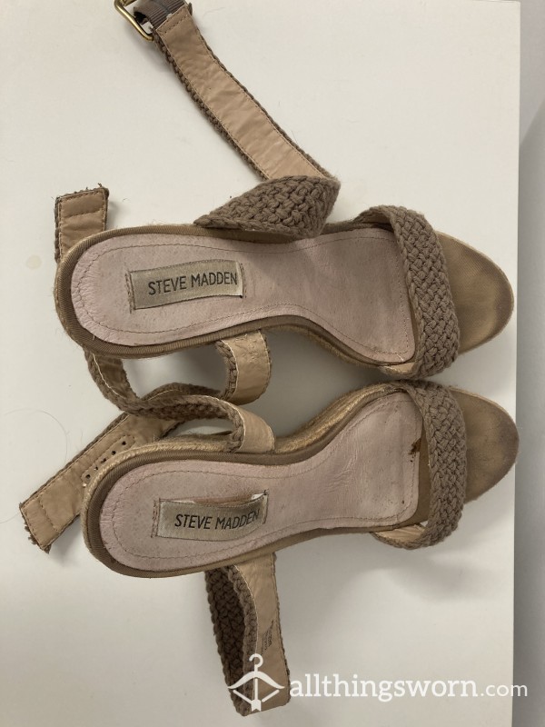 WELL WORN SIZE 9| Steve Madden Wedges | 3 Summers Of Sweaty Feet!