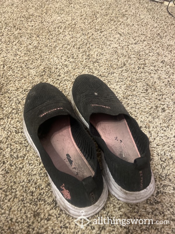 Well Worn Sweaty Stinky Work Shoes