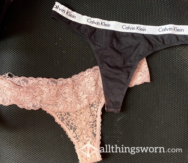 ❣️SOLD❣️Worn Thong Bundle