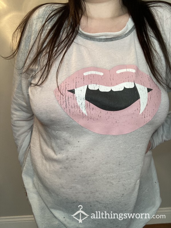 Well Worn Vampire Lips Shirt