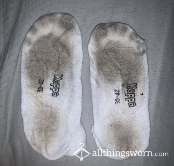 Well Worn White Socks