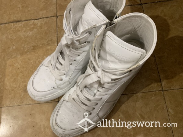 Well Worn White Z&V Sneakers