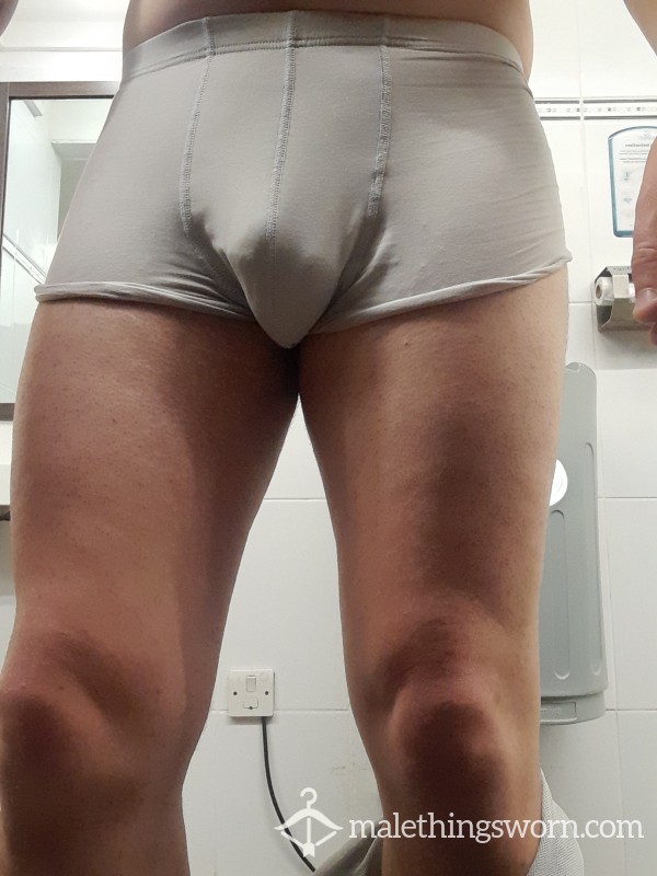 White Boxers - Gym Worn