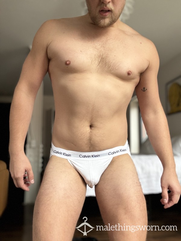 White Calvin Klein Jockstrap