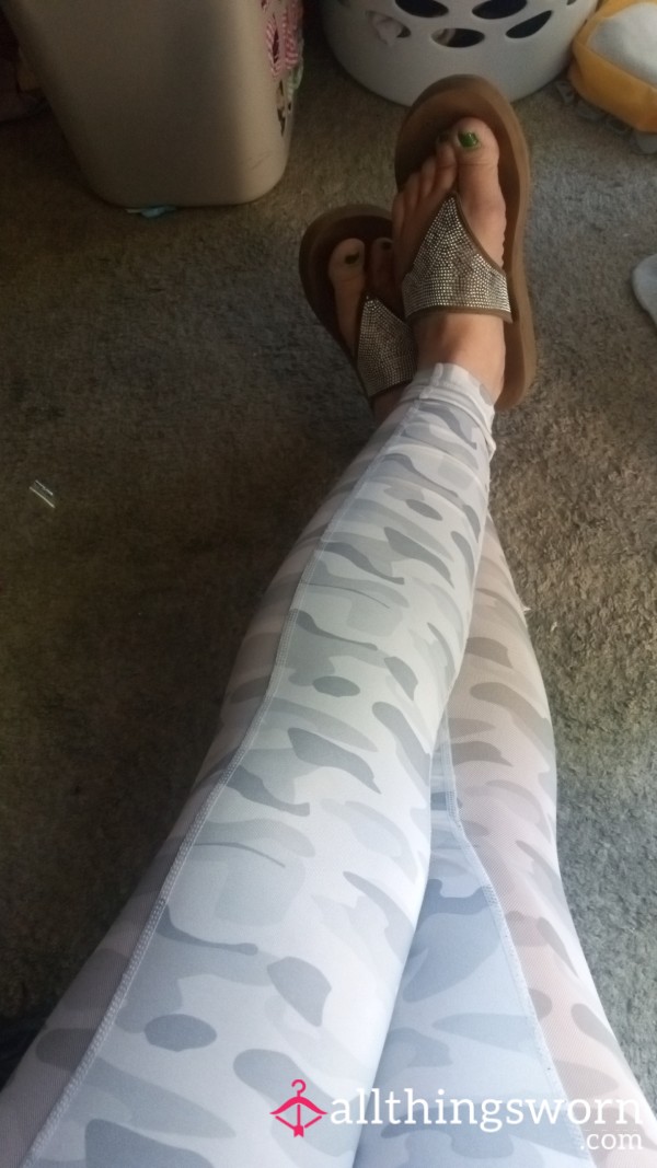 White Camo See Through Leggings