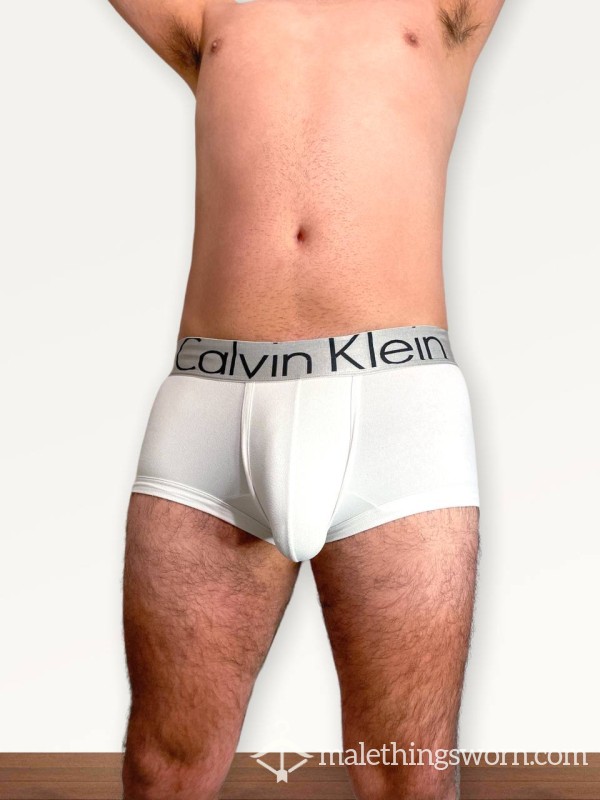 White CK Boxer Briefs