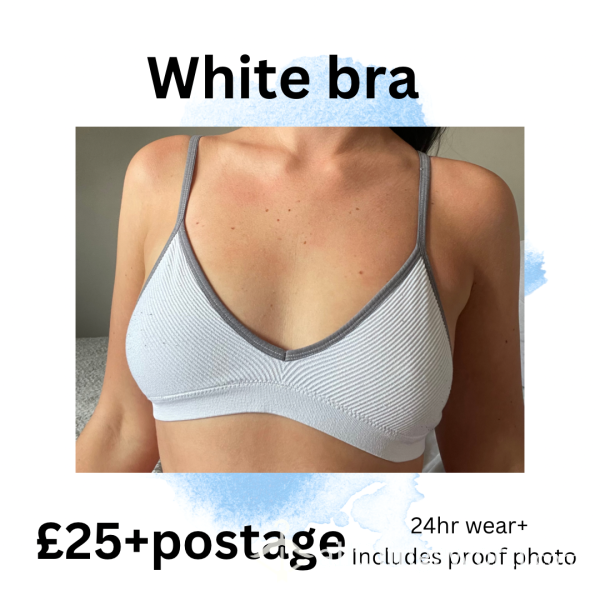 White Cotton Bra