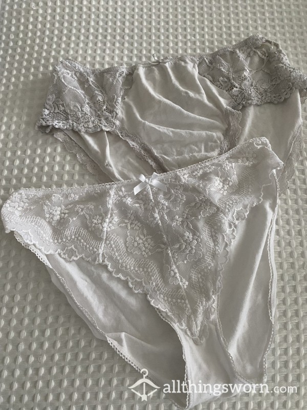 White Cotton Full Back Panties