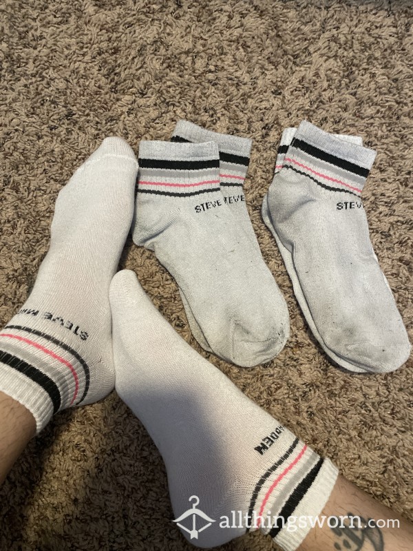 White Crew Socks