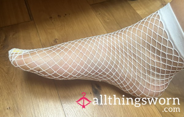 White Fishnet Sock