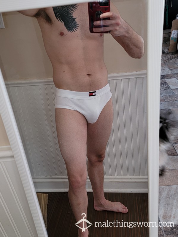 White Hip Briefs