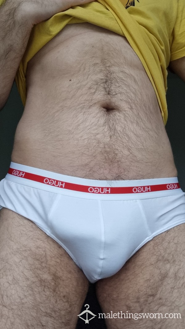 White Hugo Briefs