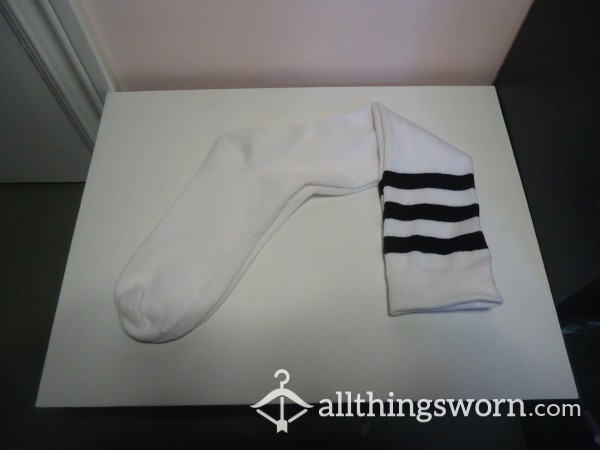 White Knee Socks