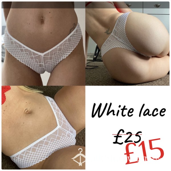 White Lace Cheekies