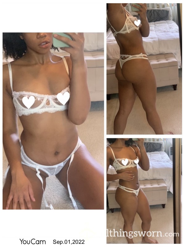 White Lingerie, 3 Piece Set