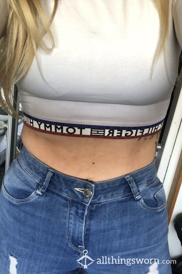 Tommy Hilfiger Crop Gym Top🤍