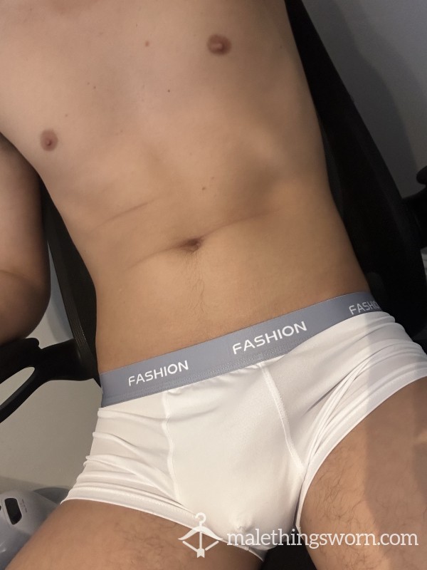 White M Silky Boxers 💦💦💦