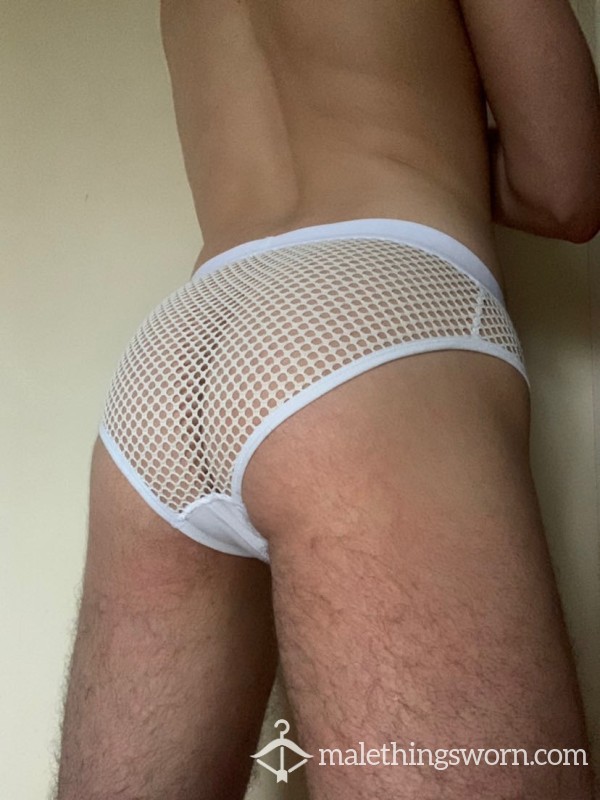 White Mesh Briefs