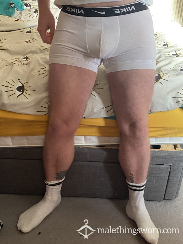 White Nike Boxers