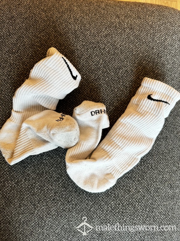 White Nike Gym Socks