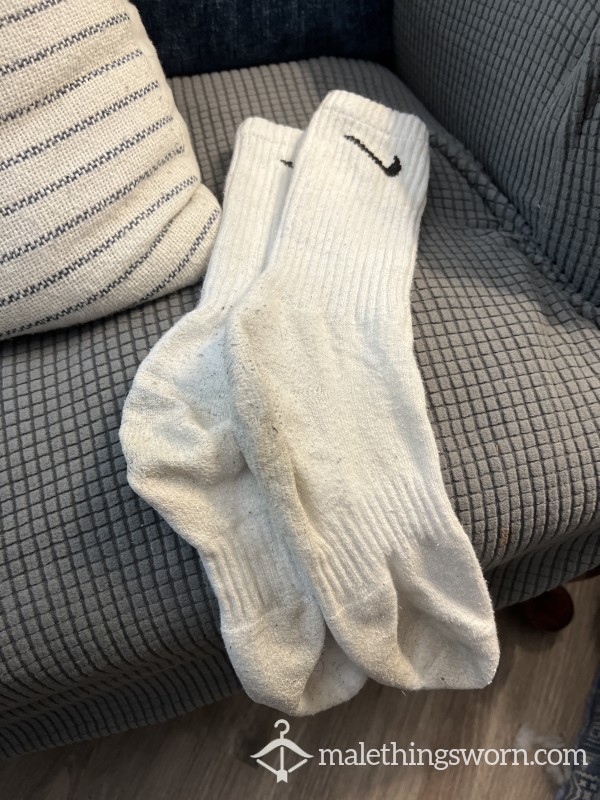 White Nike Socks