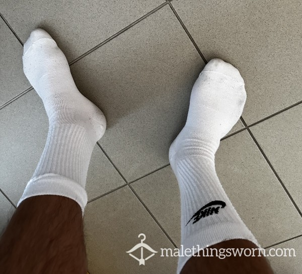 White Nike Socks