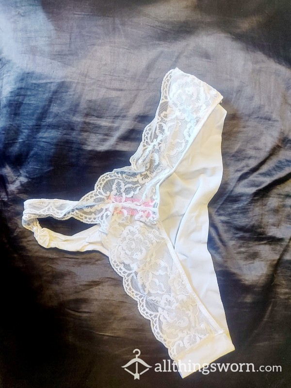 White PreWorn Panties