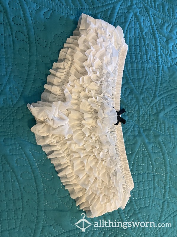 White Ruffle Panties