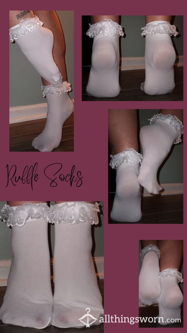 White Ruffle Socks