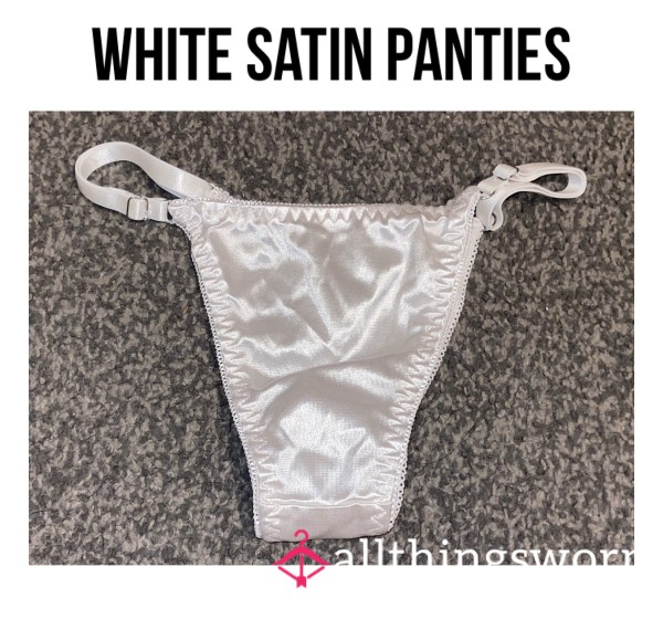 White Satin Panties👀