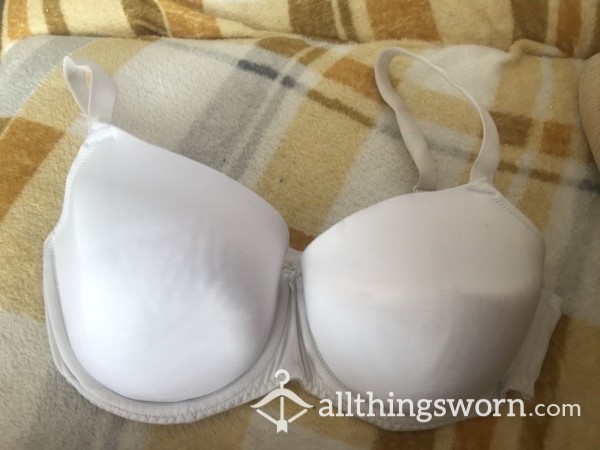 White, Smooth T Shirt Bra, 38F