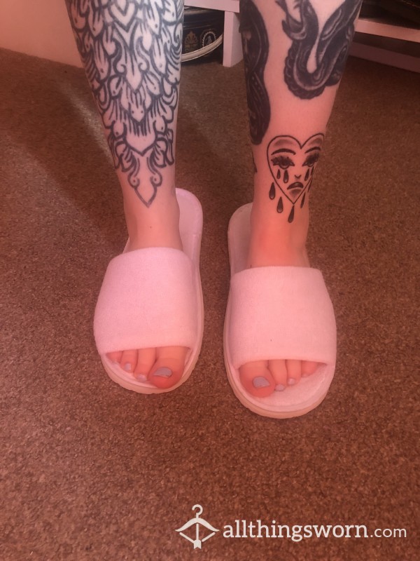 White Spa Slippers