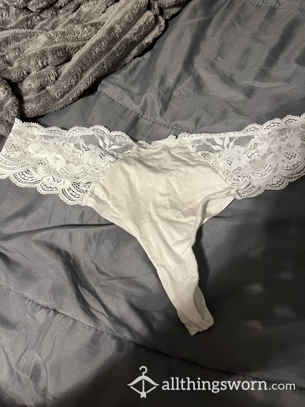 White Thong Worn 24hrs