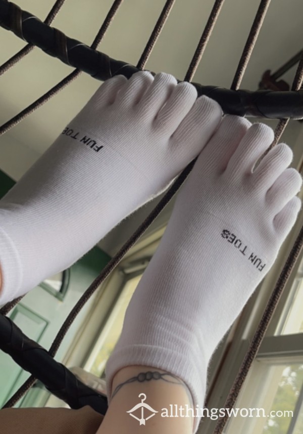 White Toe Socks