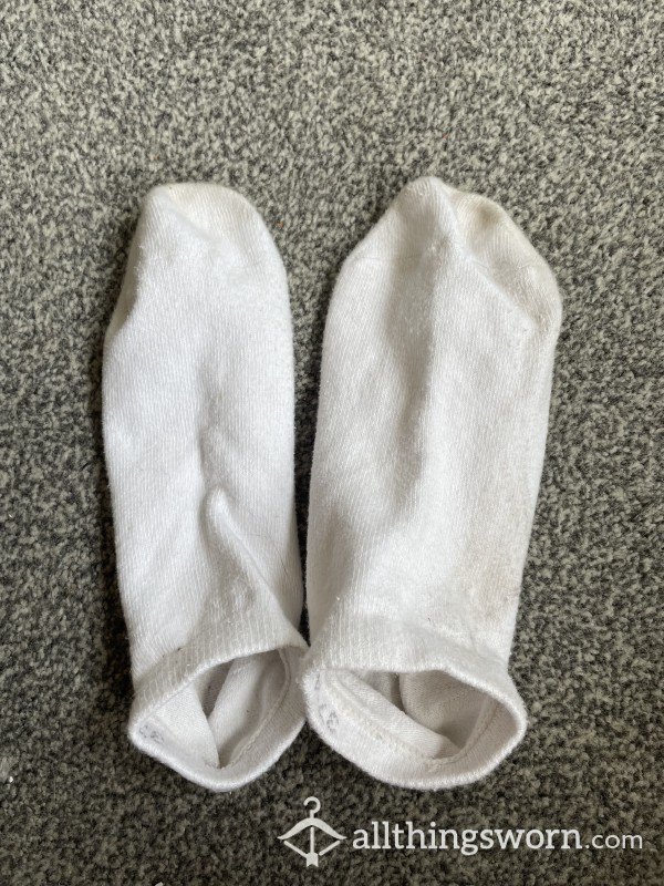 White Trainer Socks