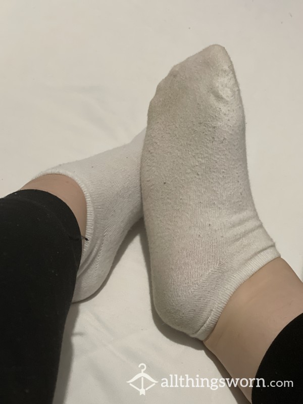 White Trainer Socks