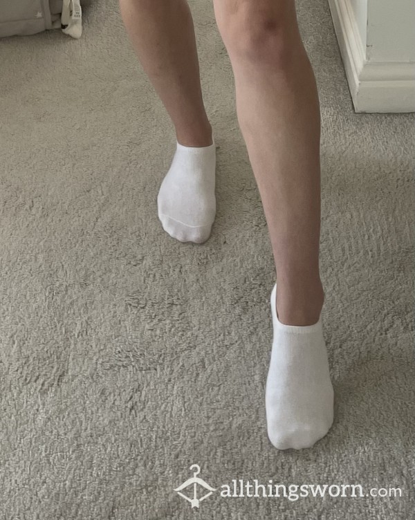 White Trainer Socks - Worn 48 Hours Standard