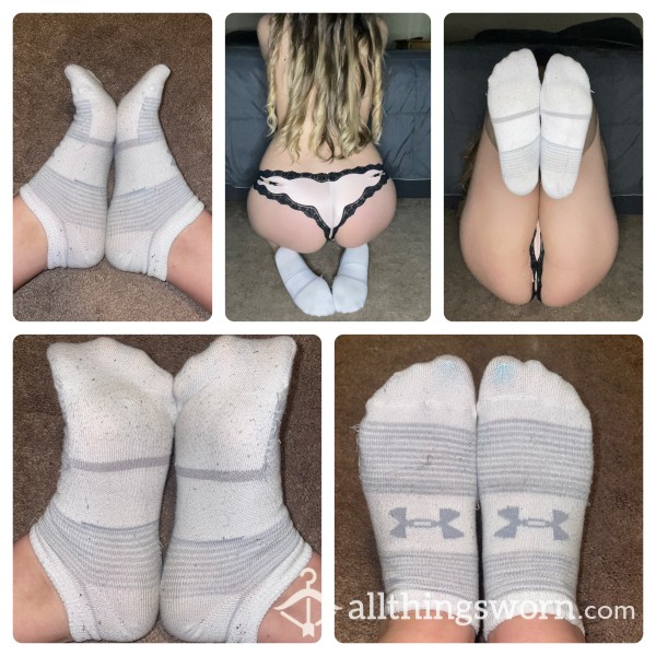 White Under Armour Socks Size 7