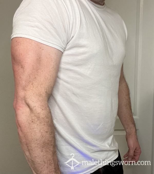 Well Worn White Undershirt