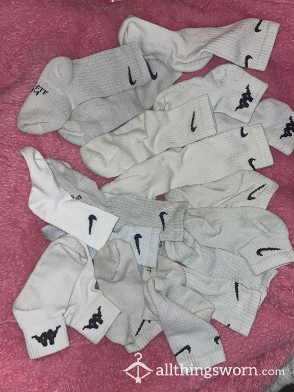 White Used Socks