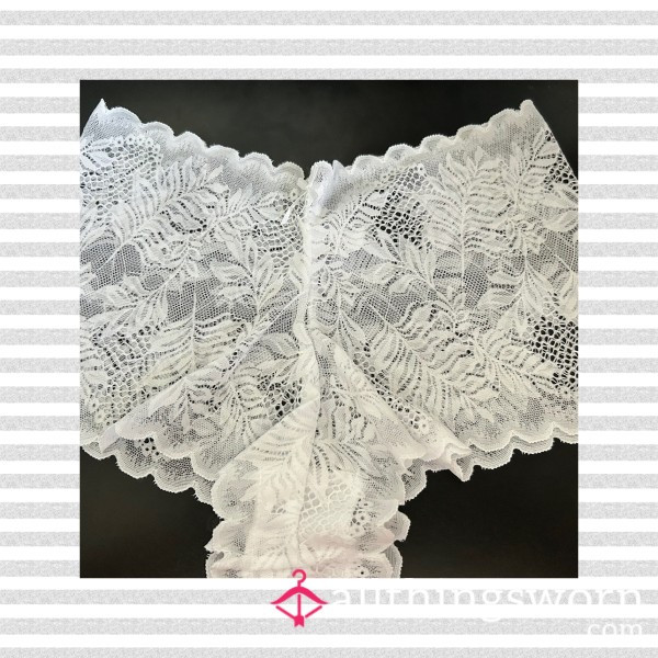 White V Waisted Lace Panty