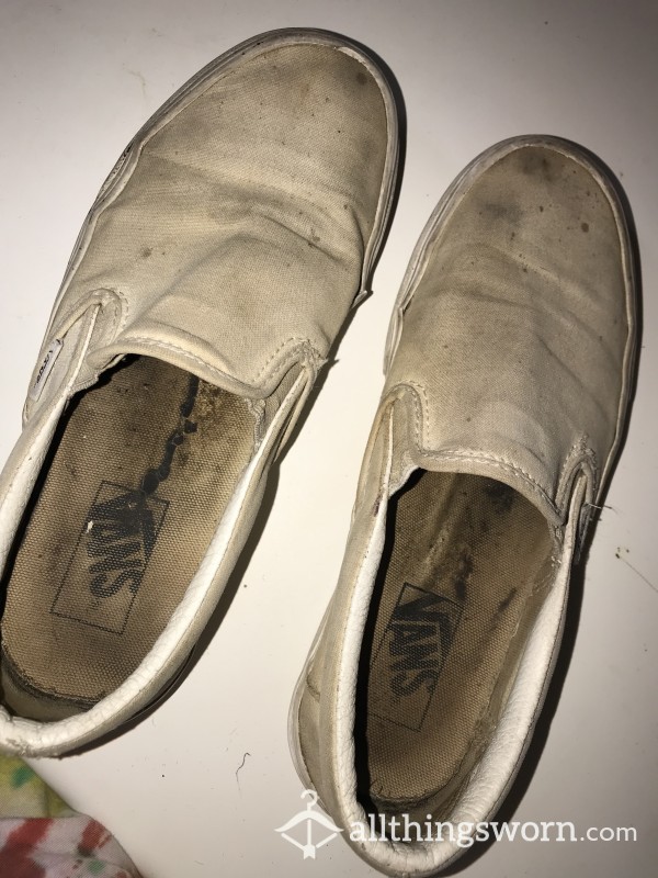 WHITE VANS Wore For 2 Years