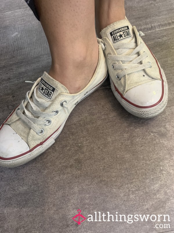 White Work Converse