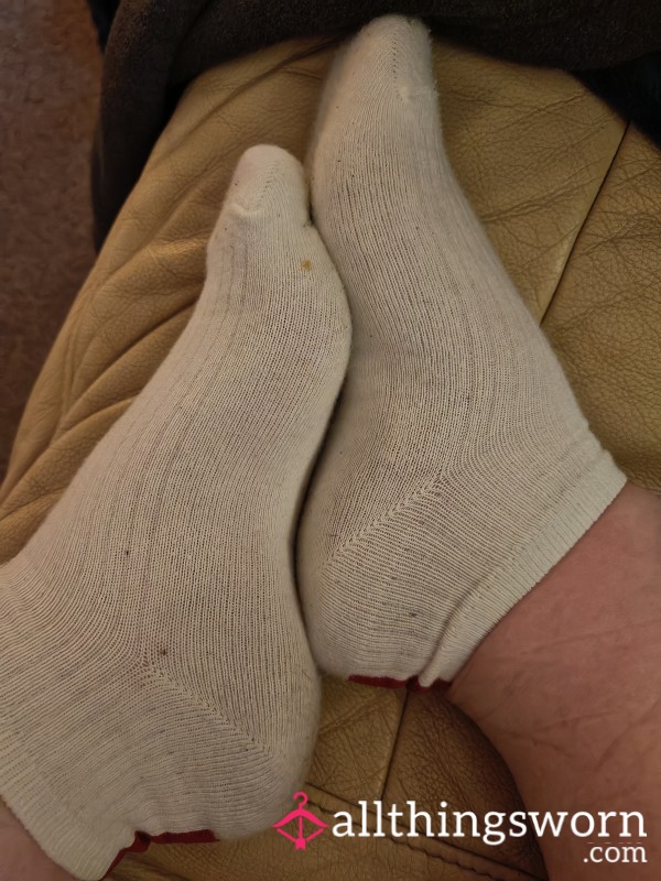 White, Worn Socks!